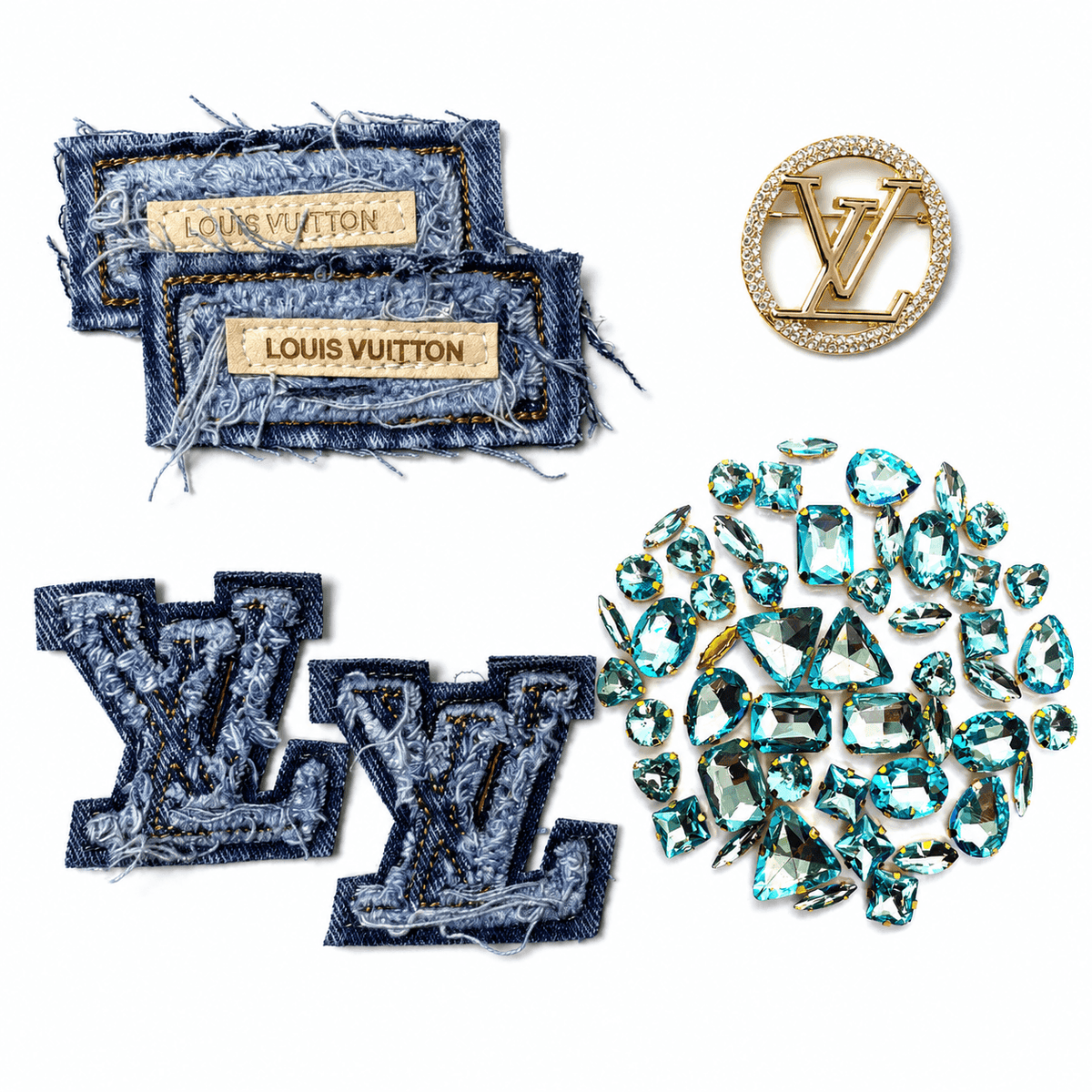 Denim Label DIY Starter Patches Kit
