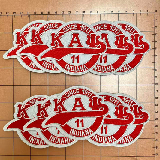 Iron-on Patches- round kappa alpha psi badge*10 pcs