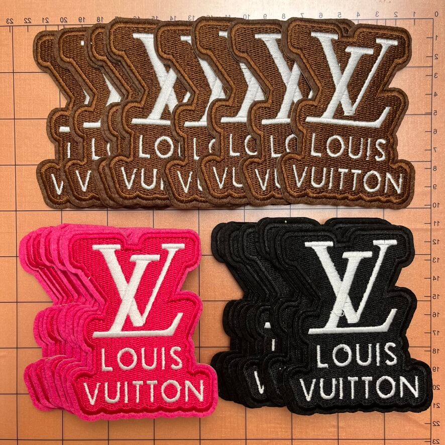 Iron-on Patches- 3-colored Lulu logo and name bundle*30 pcs