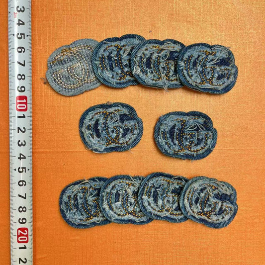 Sew-on denim Patches- gg*10 pcs