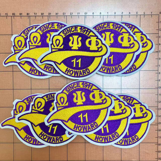 Iron-on Patches- round omega badge*10 pcs