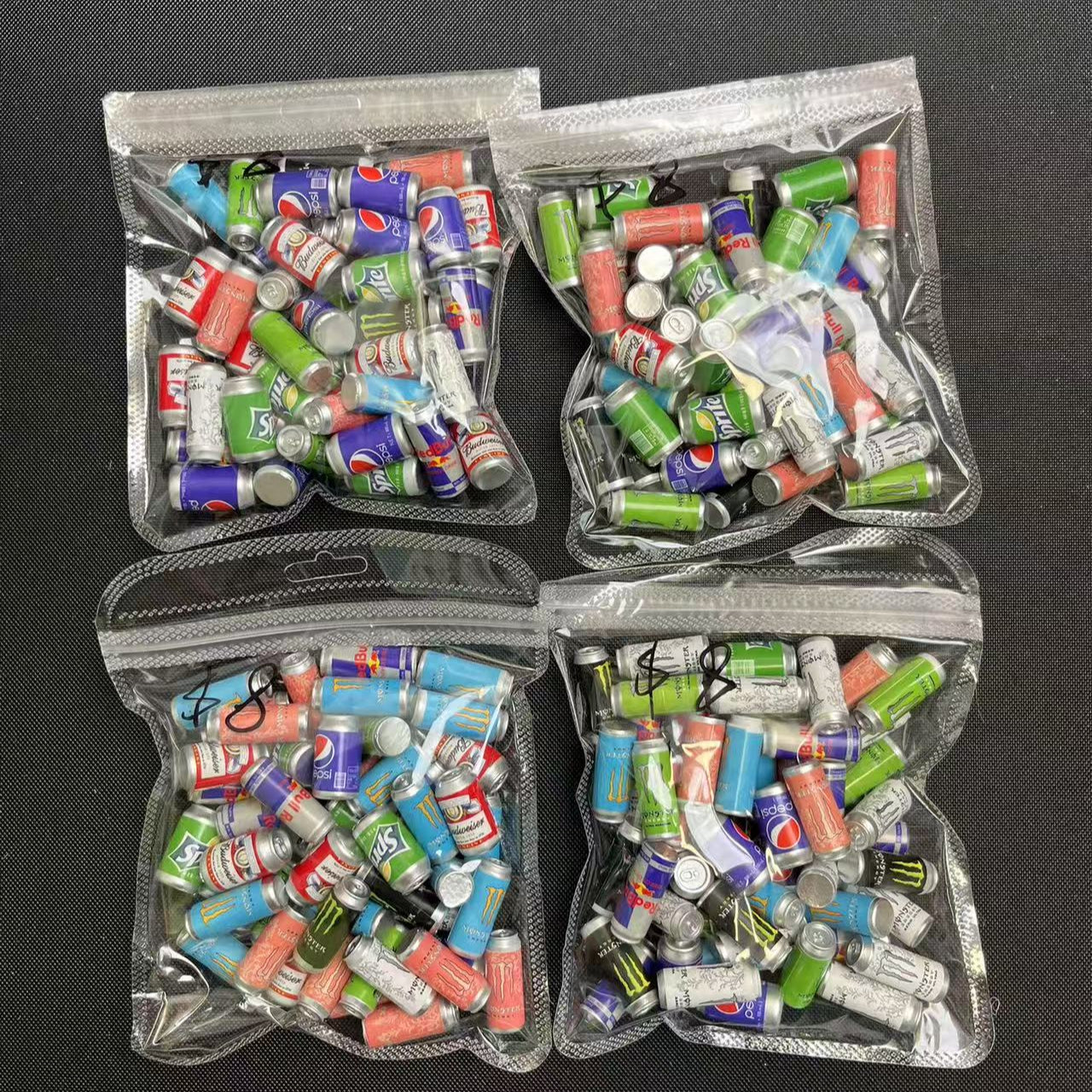 Resin Charms Bag- soda can mix