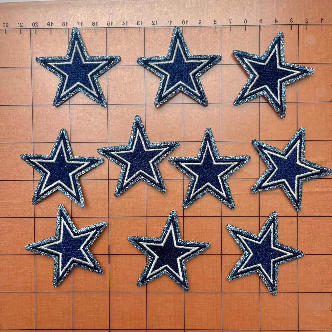 Iron-on patches- football team badge 5.5cm Dallas Cowboys*10 pcs