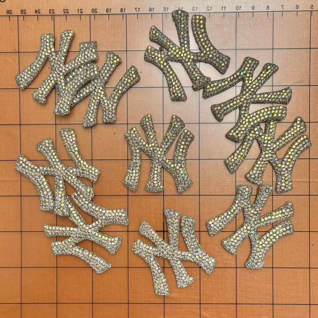 Iron-on Bling Patches- mermaid silver ny*10 pcs