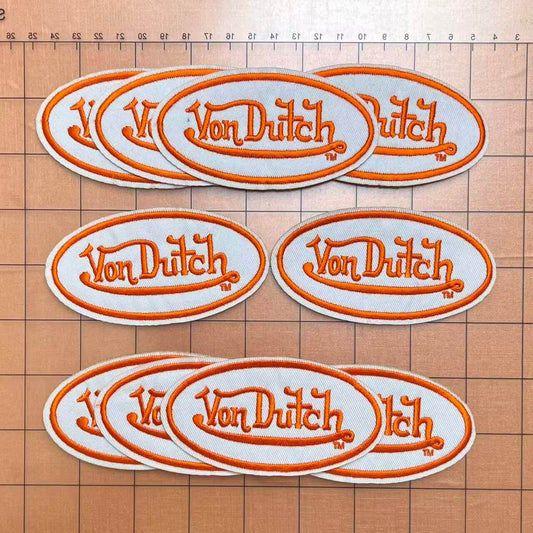 Iron-on Patches- orange von d'*10 pcs