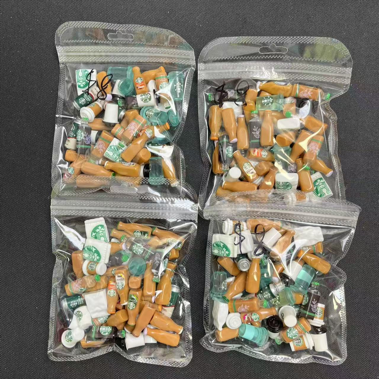Resin Charms Bag- Coffee mix