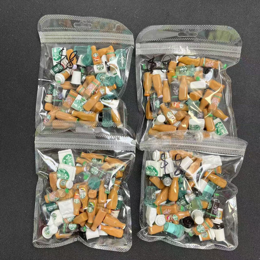 Resin Charms Bag- Coffee mix