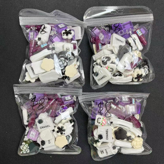 Resin Charms Bag- Purple cc mix