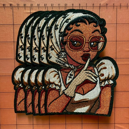 Iron-on Patches- big 15cm Brown Betty in cc*5/10 pcs