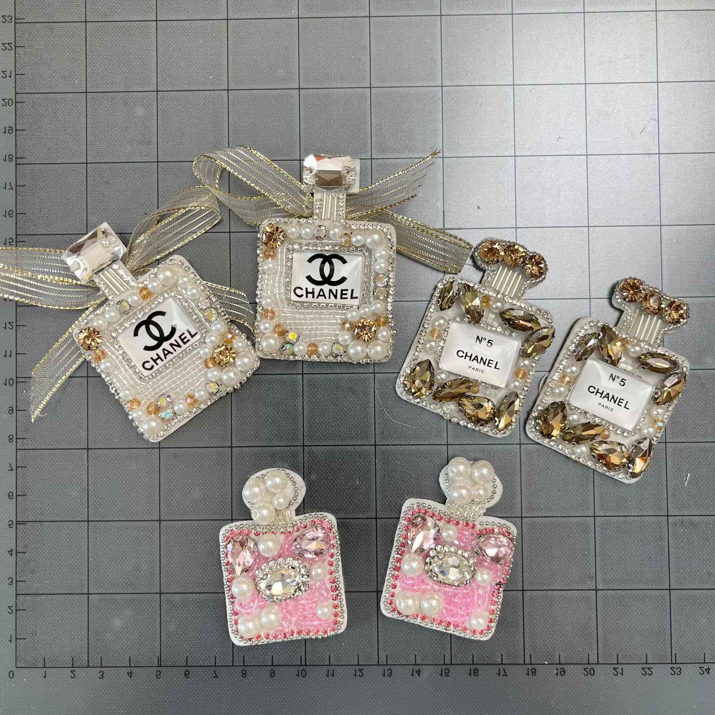 Sew/glue-on Patches- beaded cc bottles combo*6 pcs