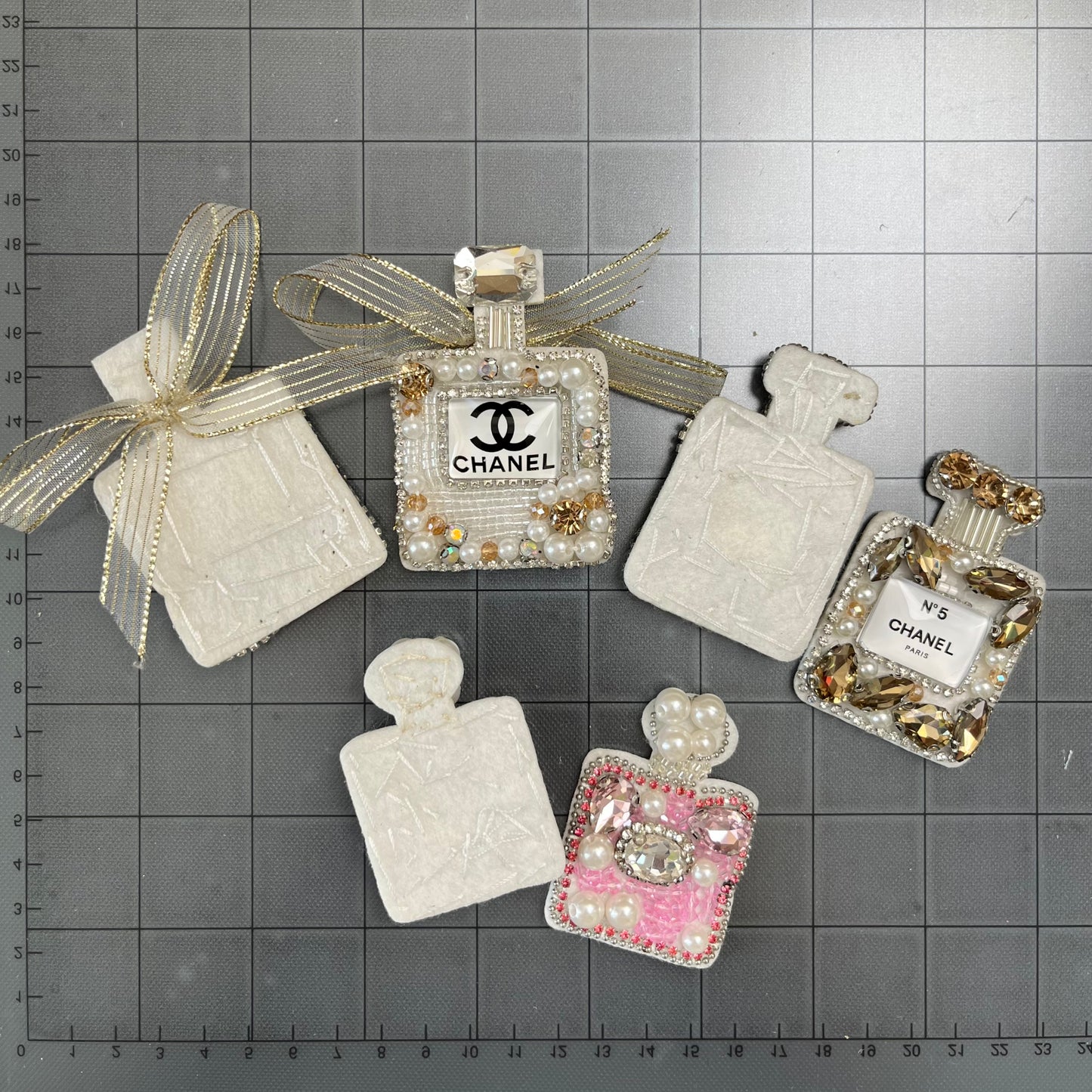 Sew/glue-on Patches- beaded cc bottles combo*6 pcs