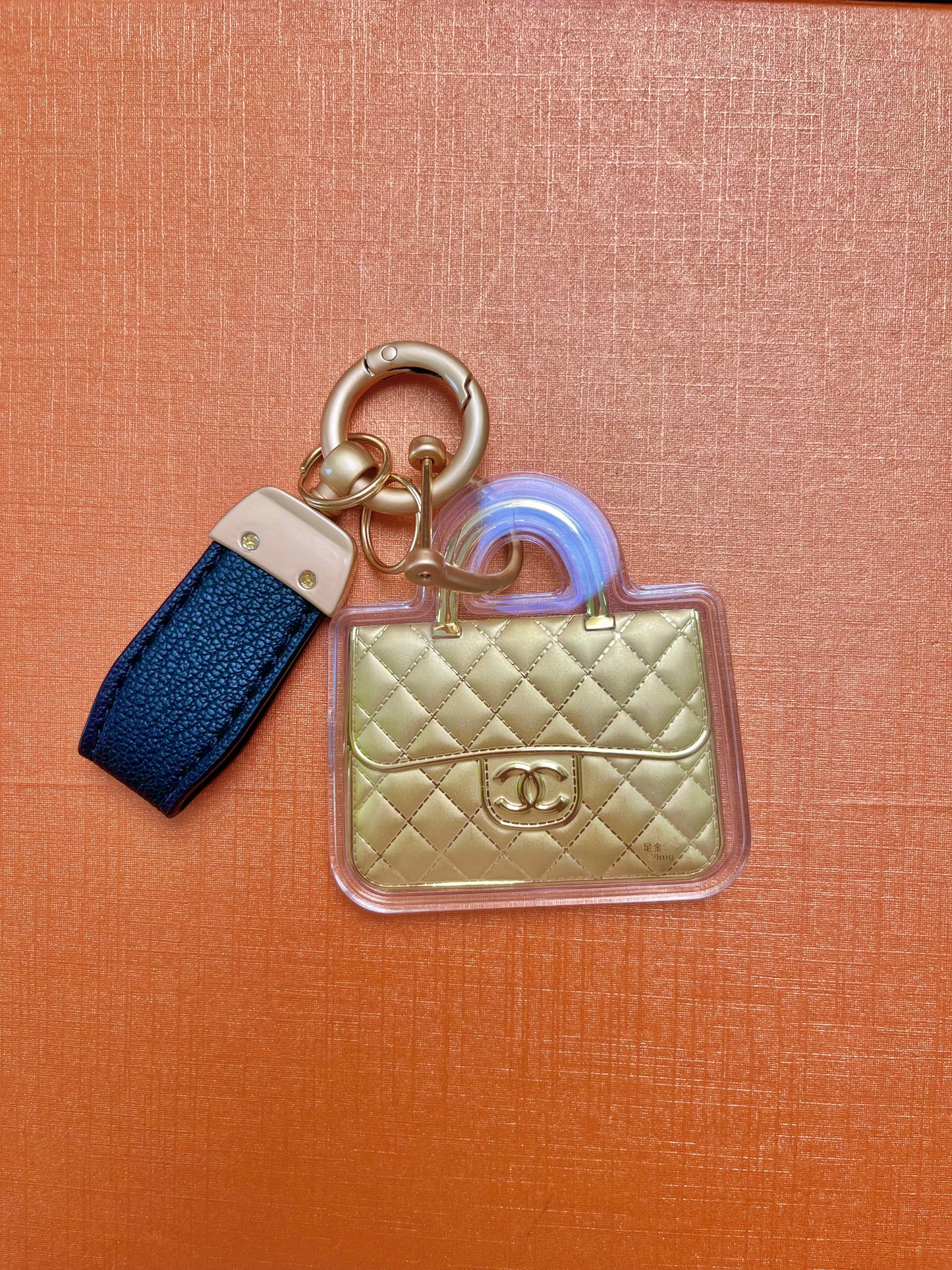 Golden keychain- bougie purses (Au999 20mg)