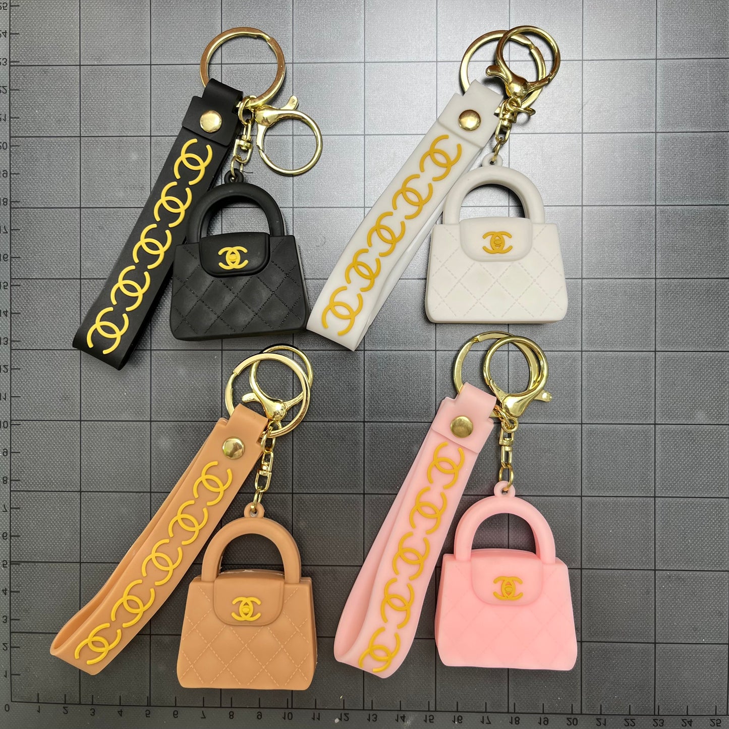 Silicone Keychain Set- cc purses