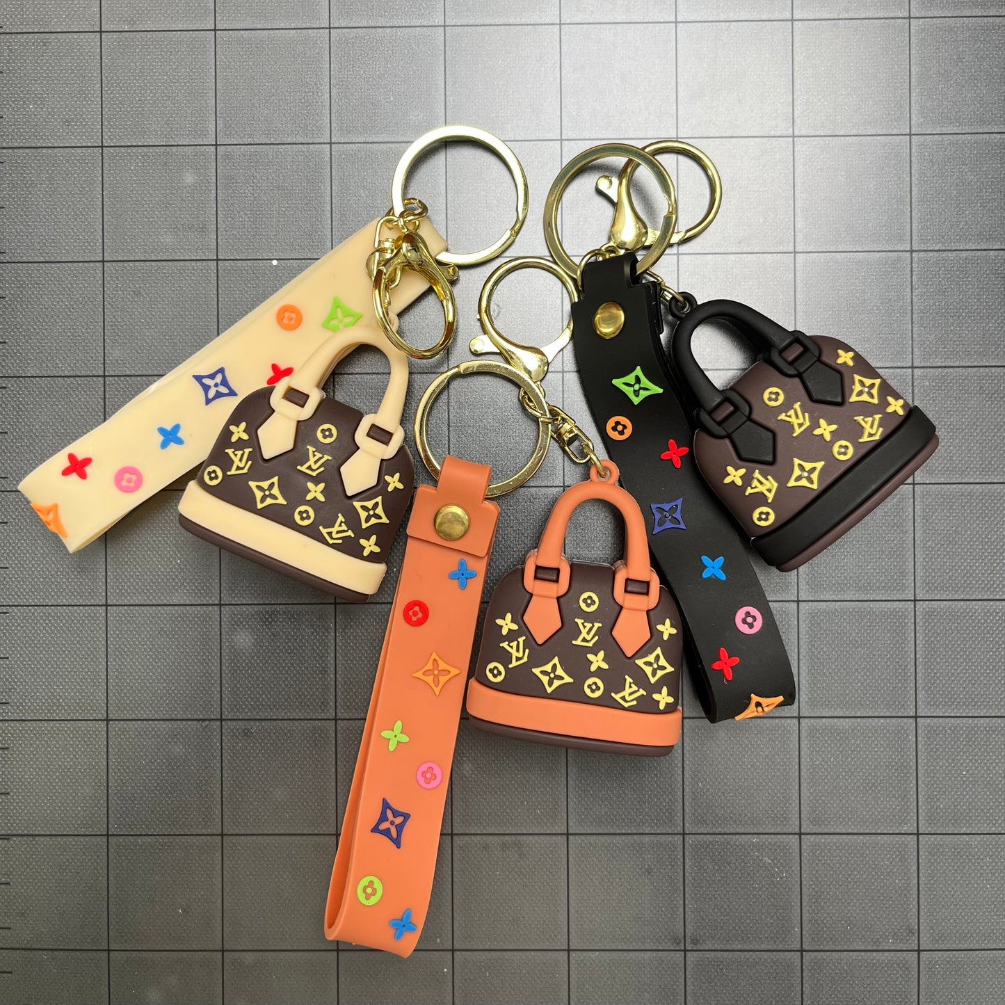 Silicone Keychain Set- Lulu purses*3 pcs