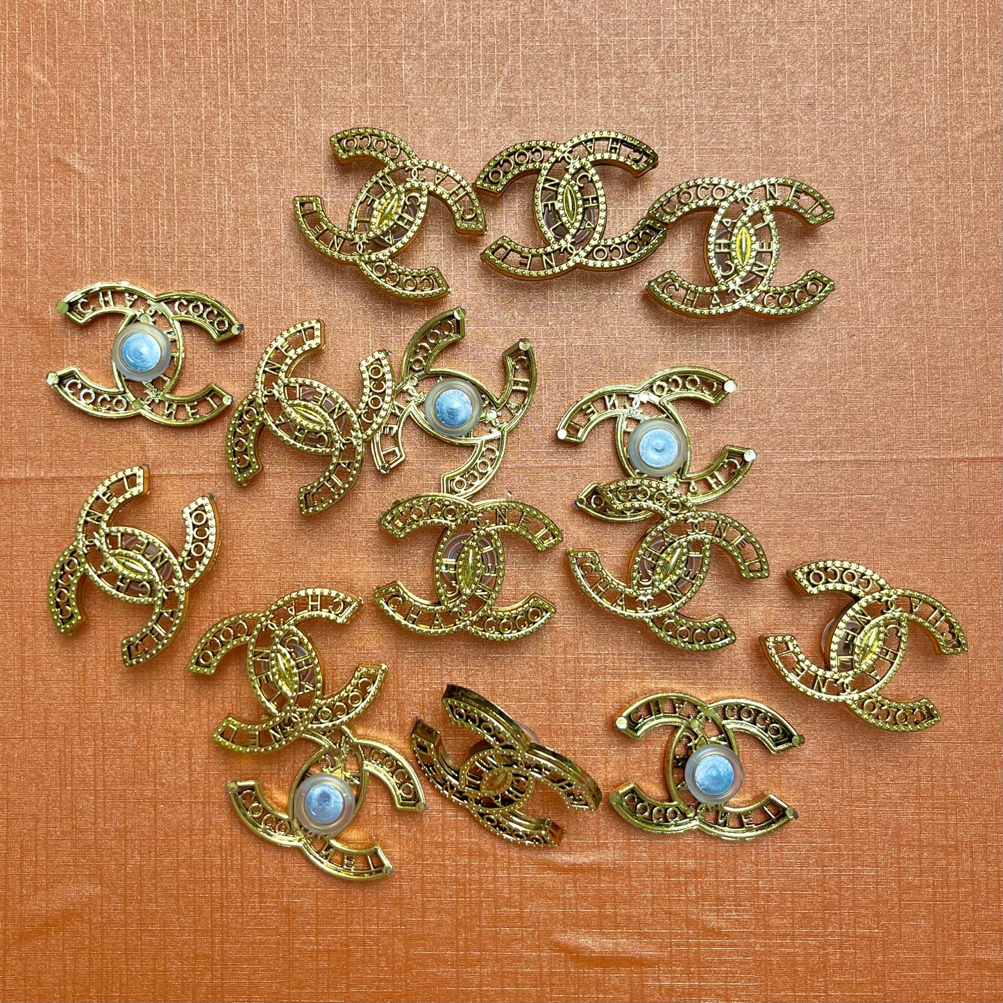Crocharms(Metallic)- cc frame with words*15 pcs