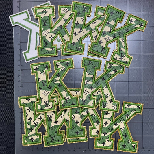 Iron-on patches- camo Lulu in K*10 pcs