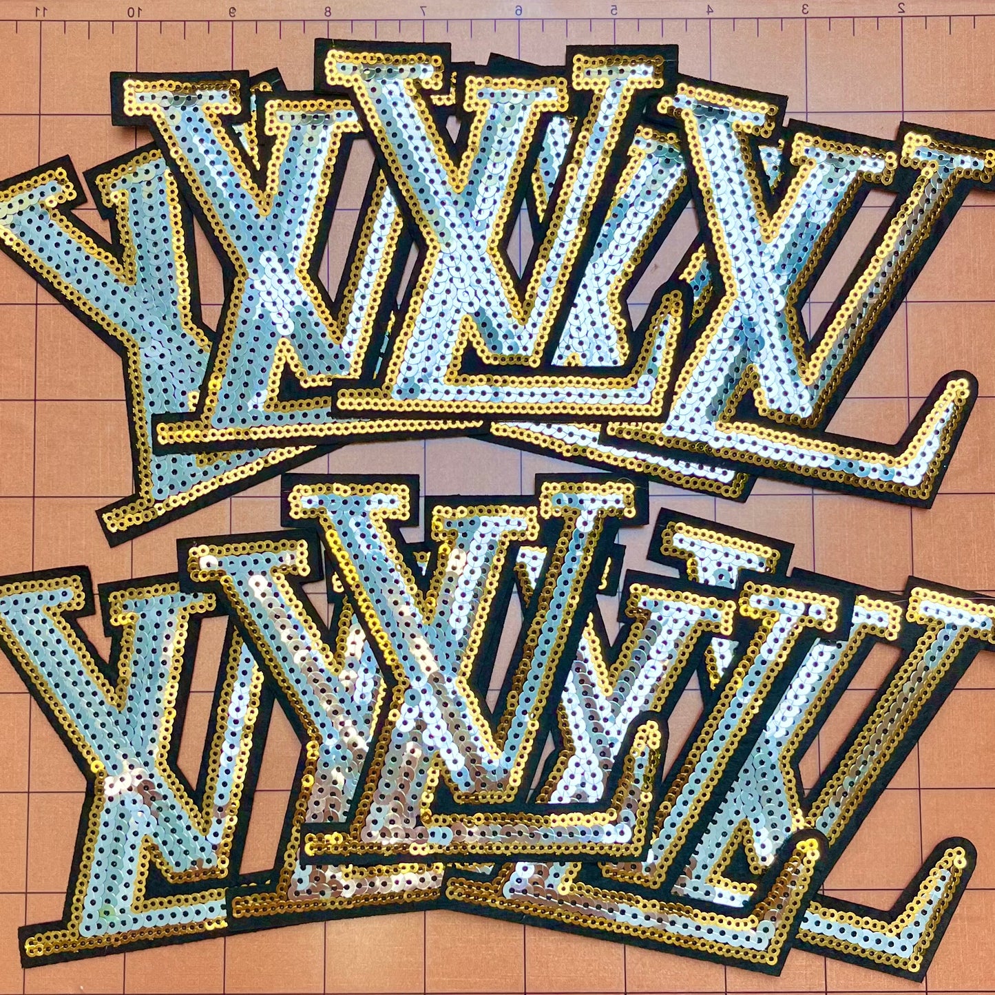 Iron-on Sequin Patches- Lulu*10 pcs