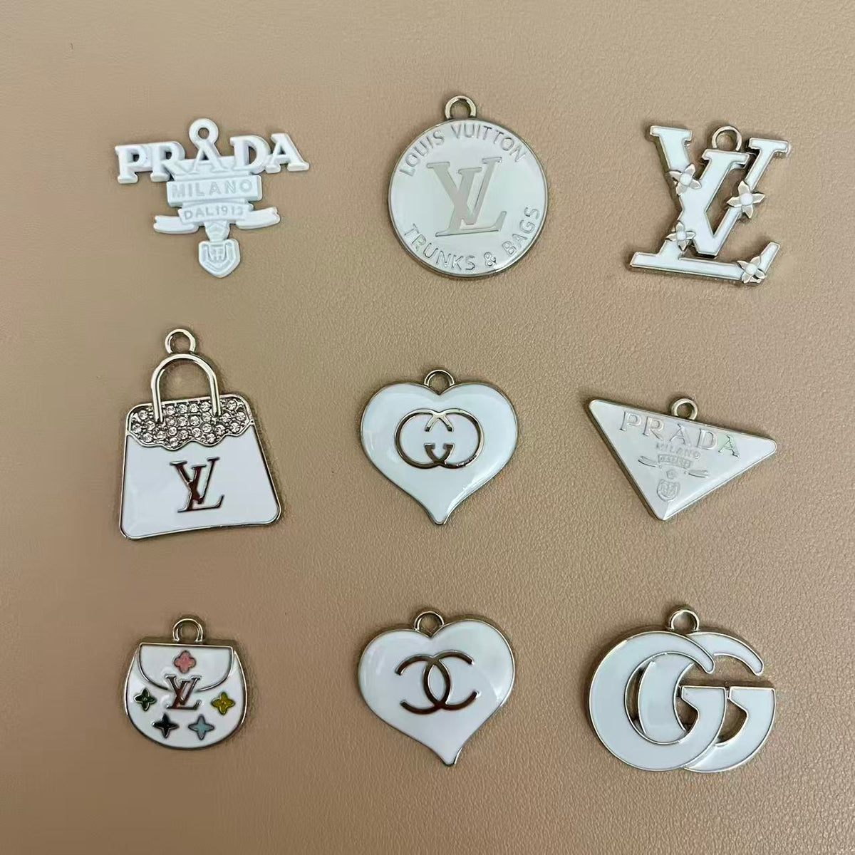 Silver White Pendants Charm Collection for Jewelry Making