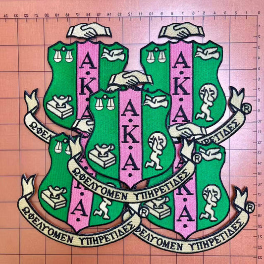 Iron-on Patches- big AKA badge*5 pcs