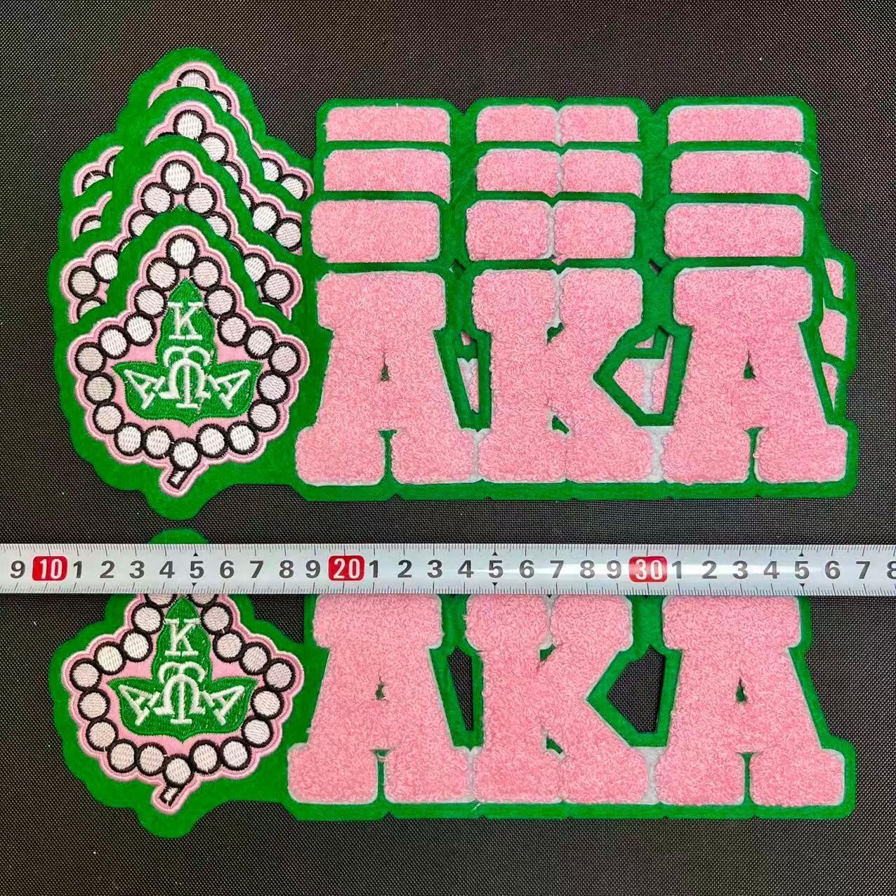 Iron-on Patches- big AKA with leaf*5 pcs