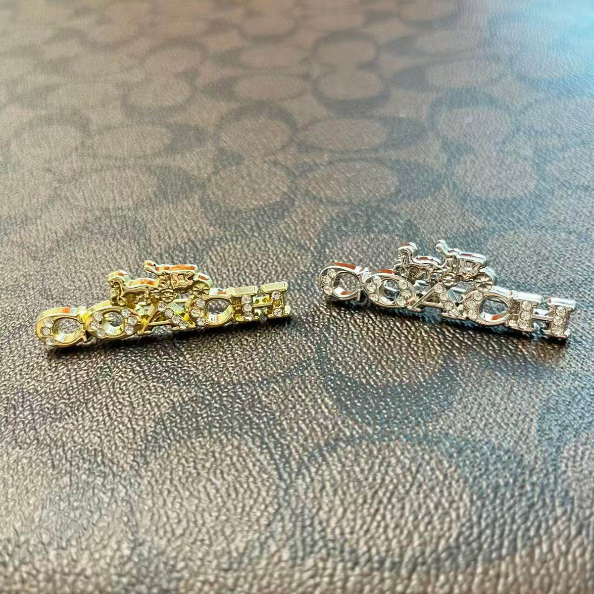 Coa Silver&Golden Alloy Brooch Pin Set*2 pcs
