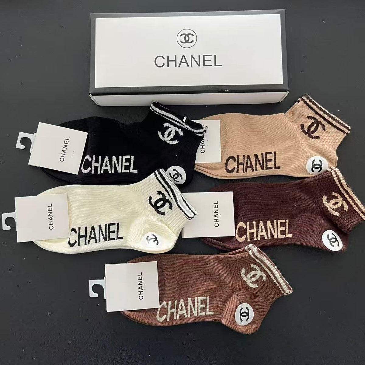 Classic C Ankle Socks 5-Pack