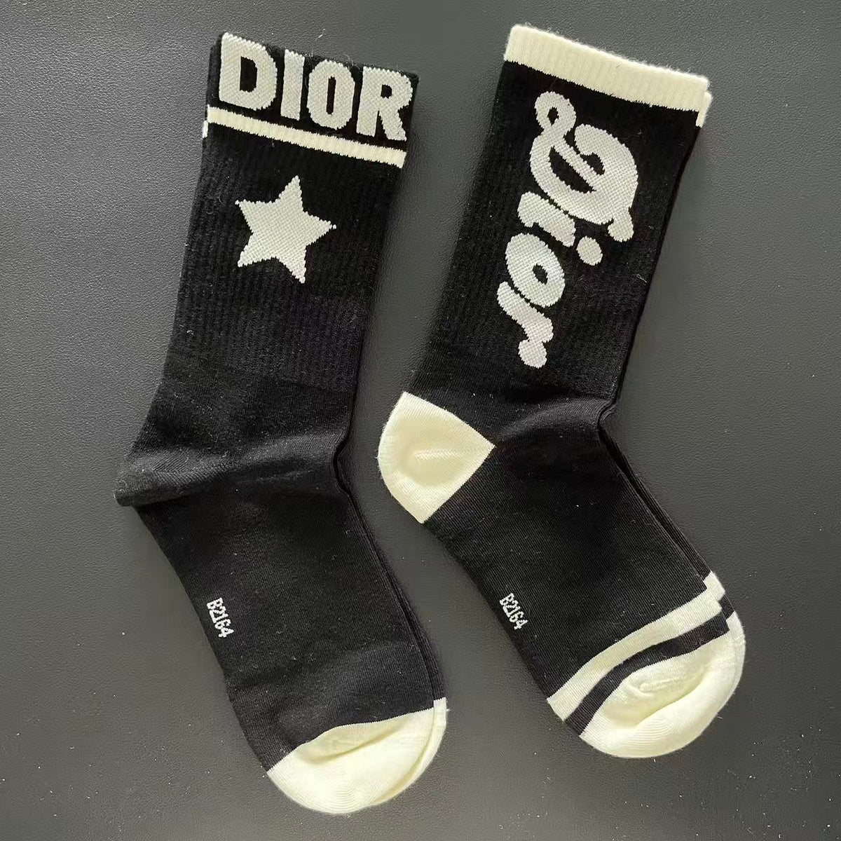 Black&white D Crew Socks 3-Pack