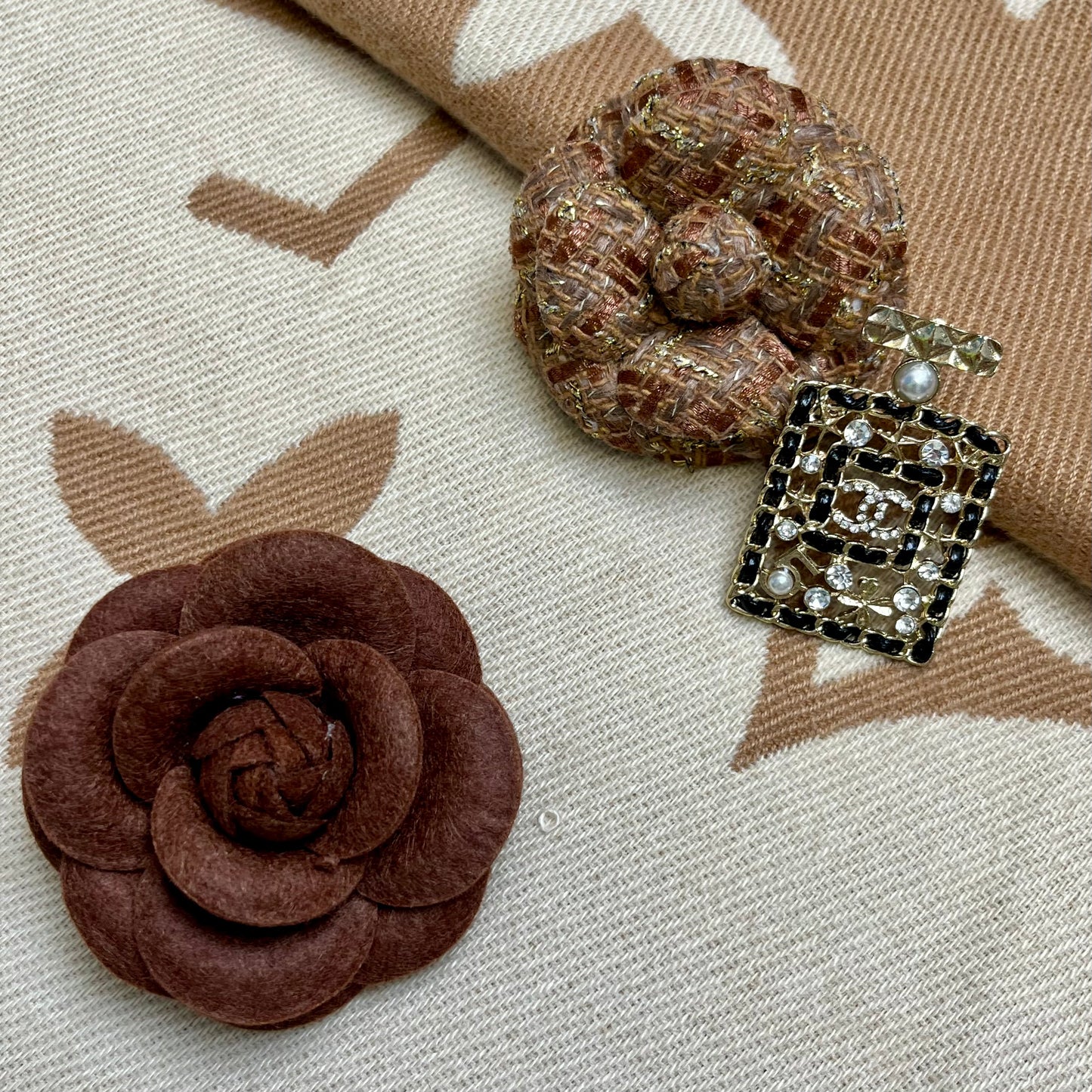 CC Brooches Combo- brown