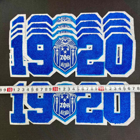 Iron-on Patches- big 1920 ZETA*5 pcs