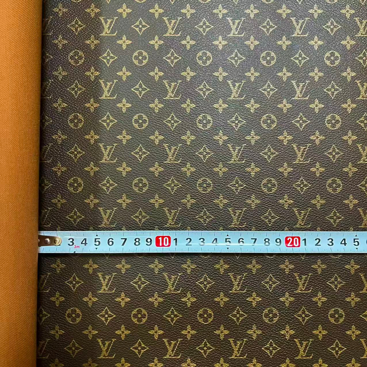 DIY fabric-L faux leather classic brown 40*50cm (Approx. 16" × 20")