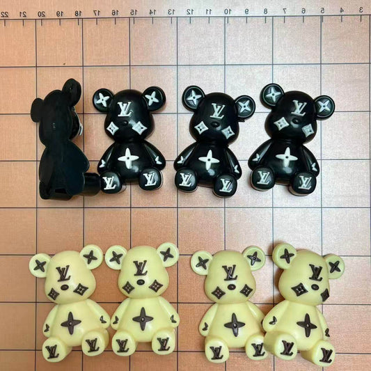 Glue-on Patches- silicone Lulu bear*10 pcs