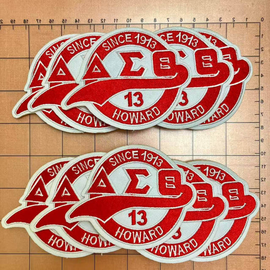 Iron-on Patches- round delta badge*10 pcs
