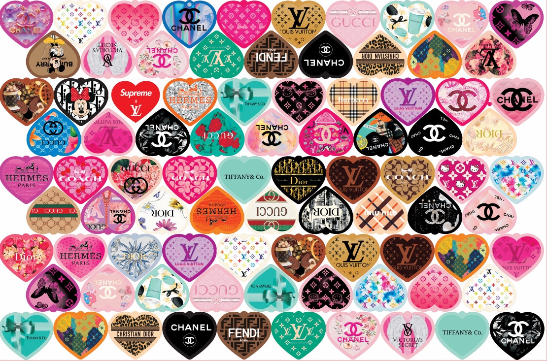 4-5cm DIY Acrylics-mix brands(drilled)100 g/bag