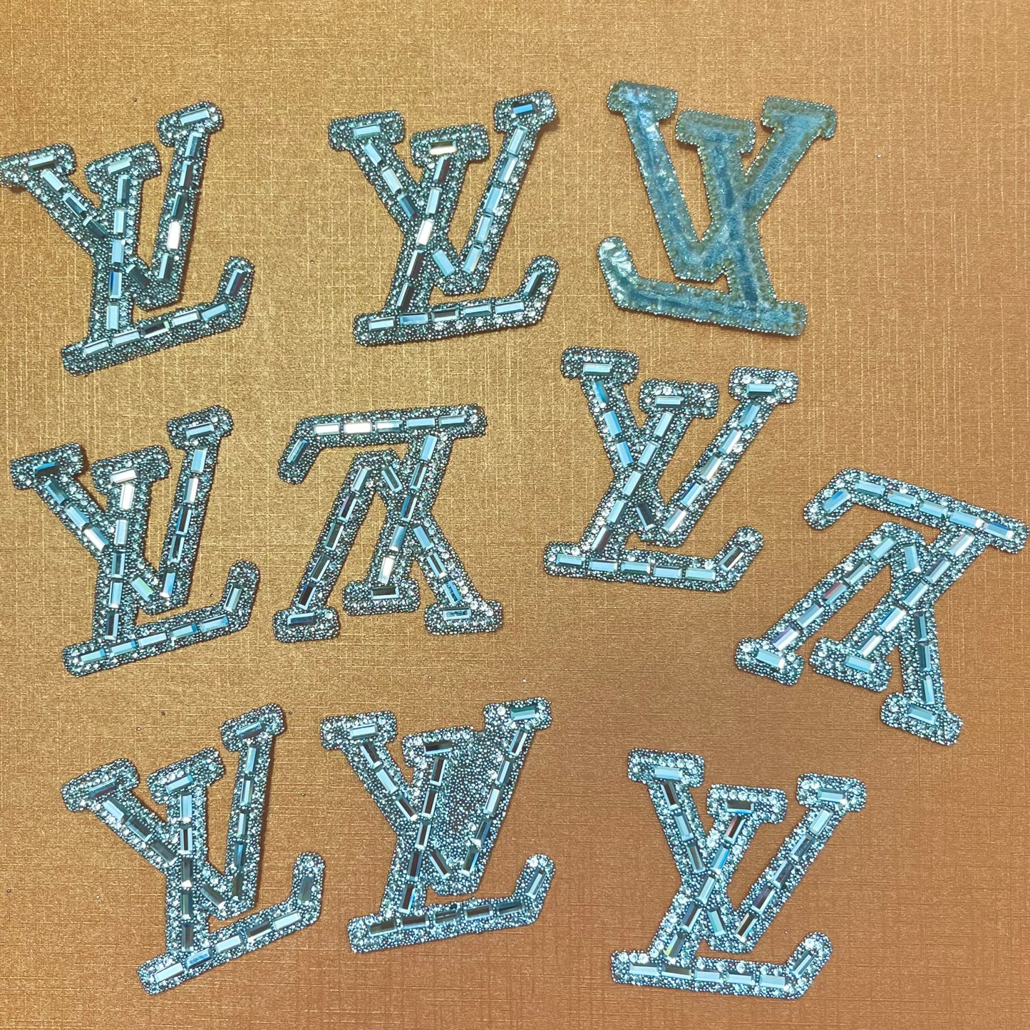 Iron-on Bling Patches-silver lulu*10 pcs