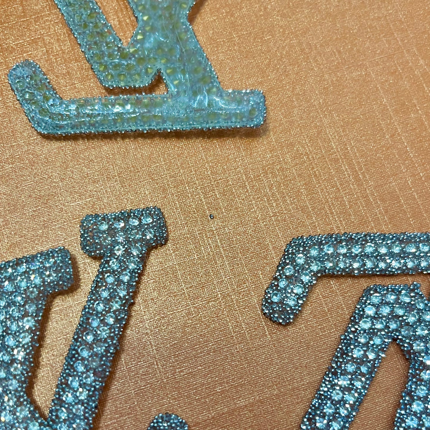 Iron-on Bling Patches-silver lulu*10 pcs