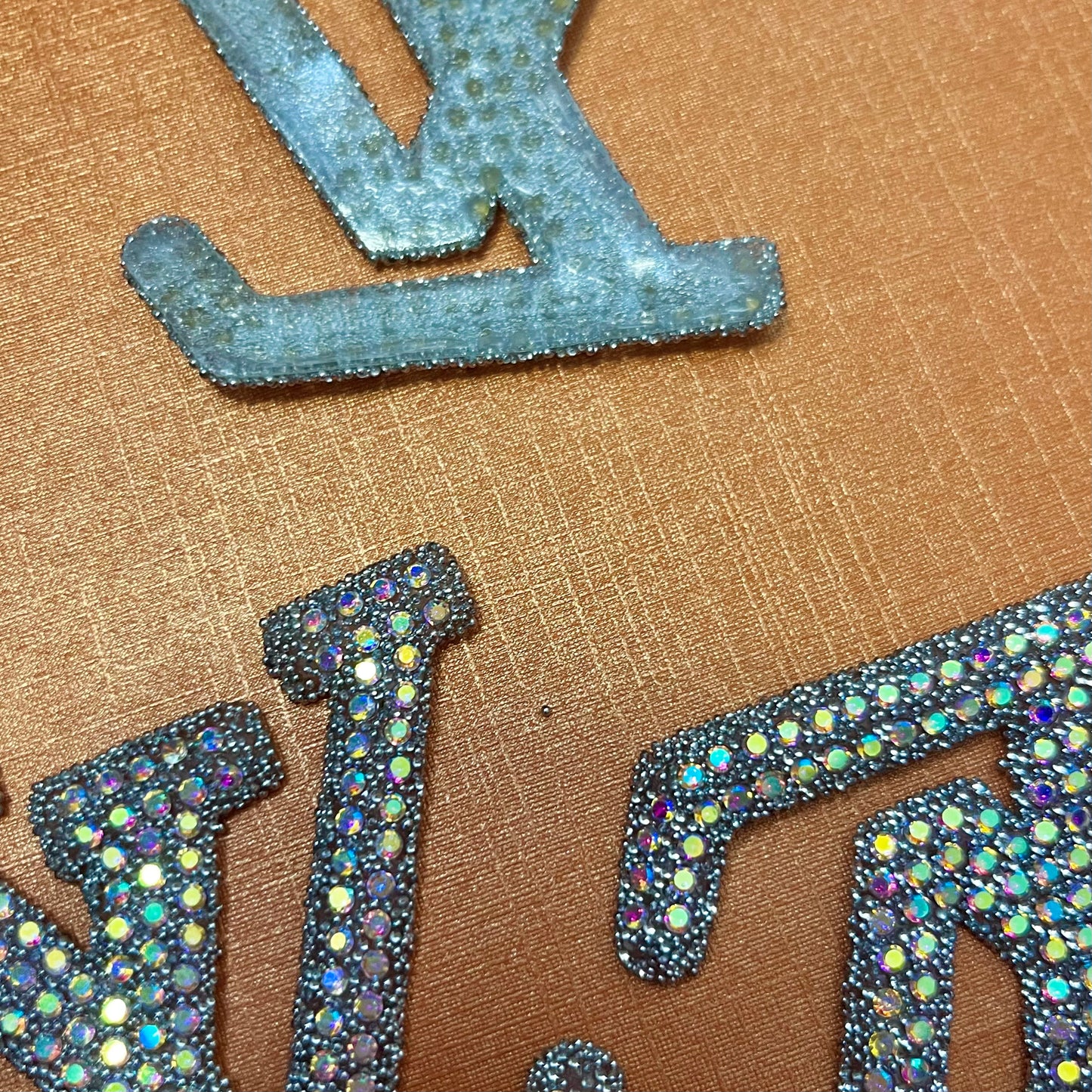 Iron-on Bling Patches-silver lulu*10 pcs