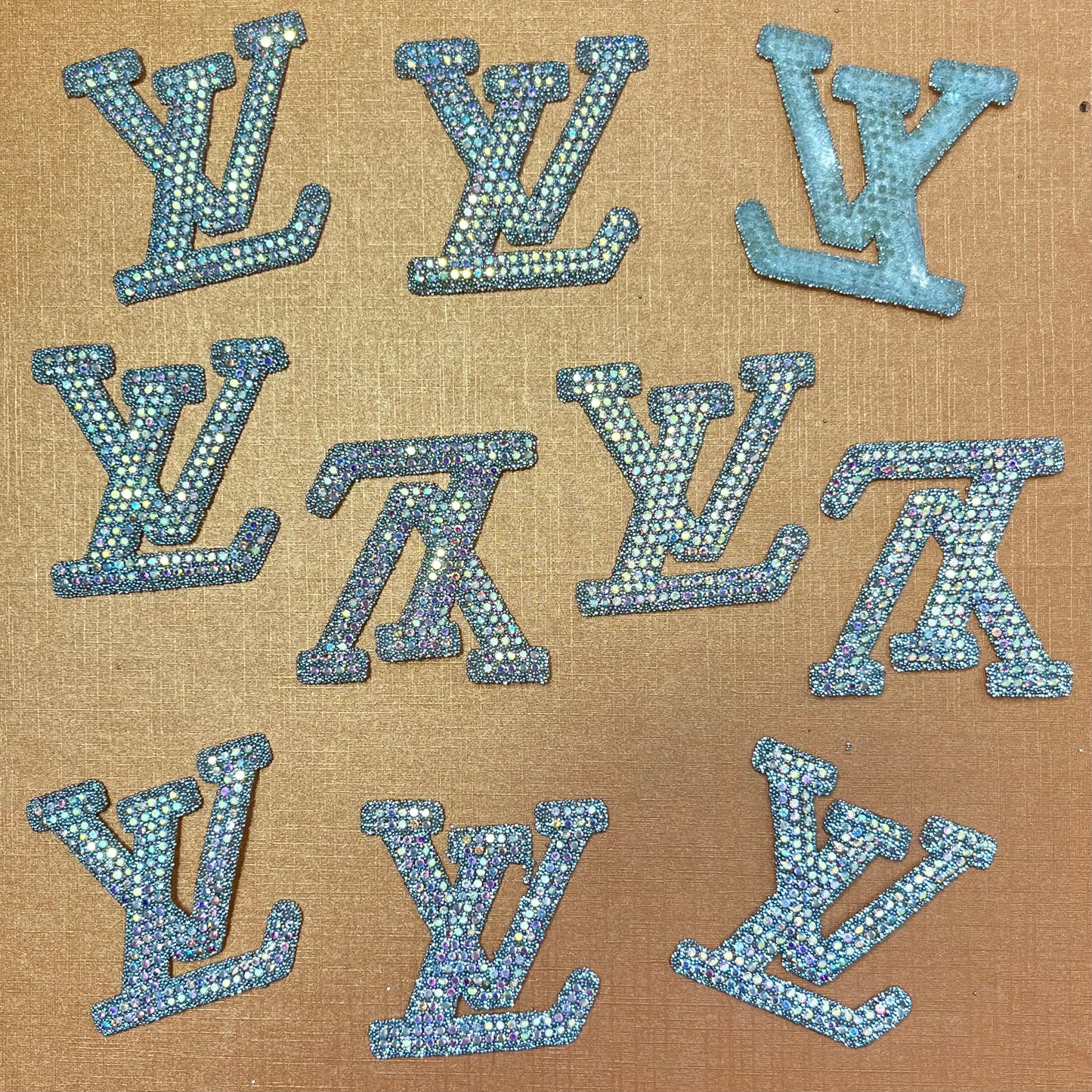 Iron-on Bling Patches-silver lulu*10 pcs