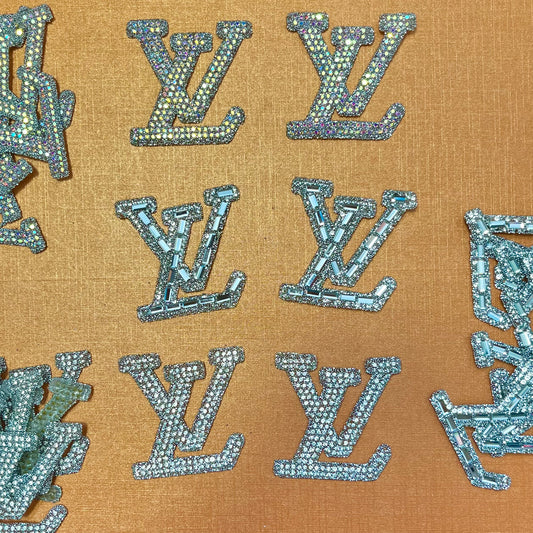 Iron-on Bling Patches-silver lulu*10 pcs