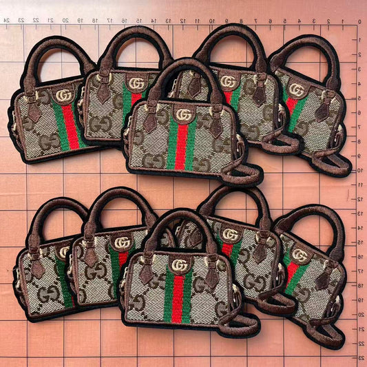 Iron-on Patches- gg 8cm purse combo*10 pcs