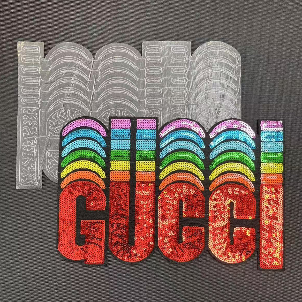 Big Iron-on Patches- rainbow gg*2 pcs