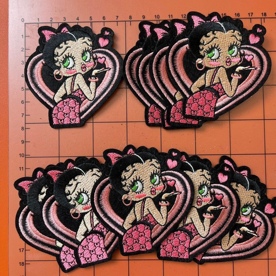 Iron-on Patches- girl in love*10 pcs