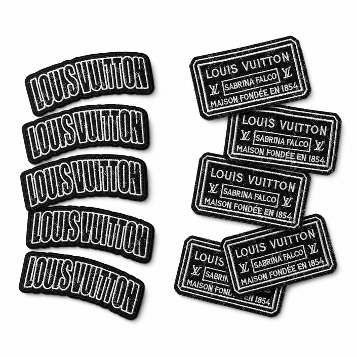 Iron-on Patches- denim label set*10 pcs