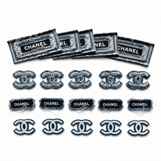 Sew-on Denim Blue Cocoa Patches Set*20pcs