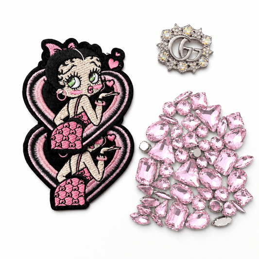Blush Pink Sweetheart DIY Starter Patches Kit