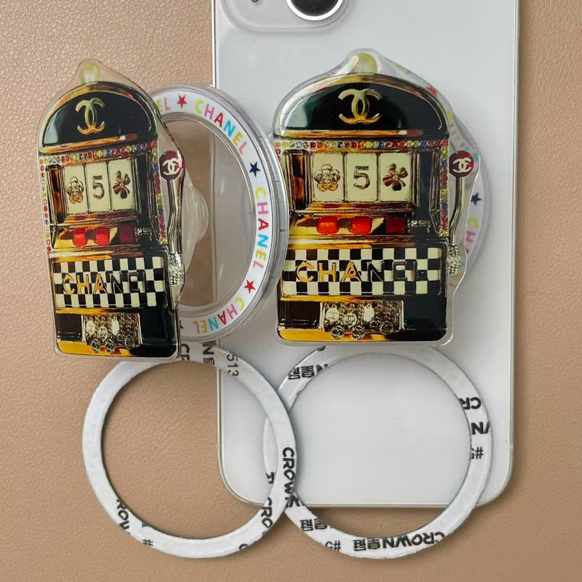 Magnet Phone Case Hand Grip - Lucky Slot Machine