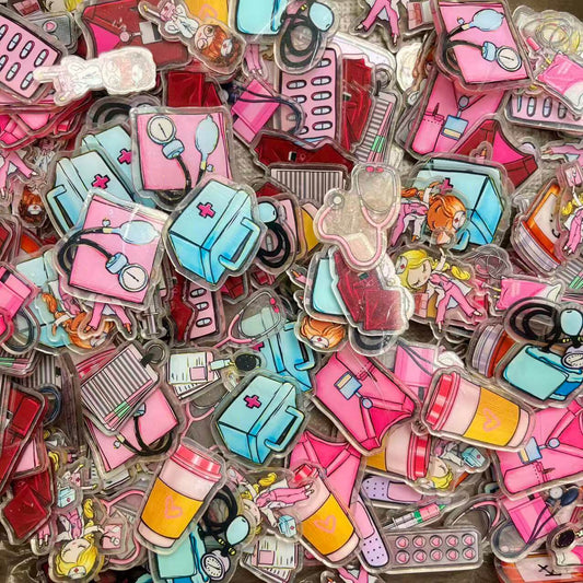 4-5cm DIY Acrylics-medical random mix*100g(25 pcs ish)