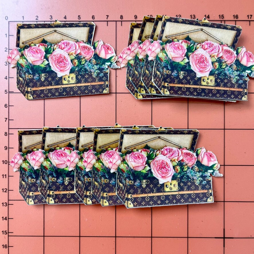Iron-on Patches- roses in the case*10 pcs