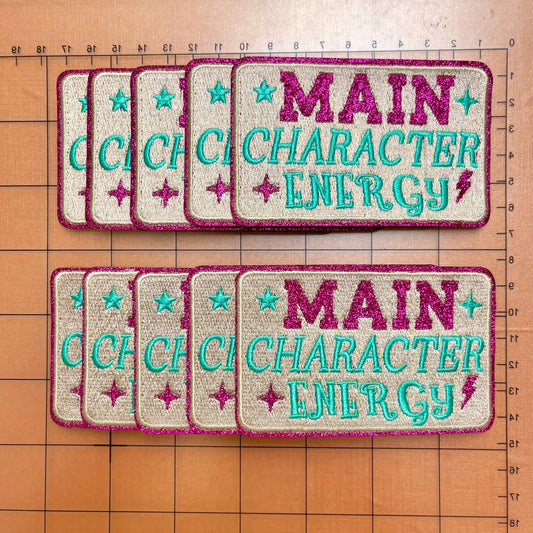 Iron-on Patches-"MAIN CHARACTER ENERGY"*10 pcs