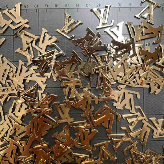 Metal charms- light golden Lulu*20 pcs