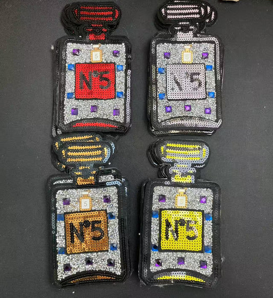 Big Iron-on Patches- perfum bottle